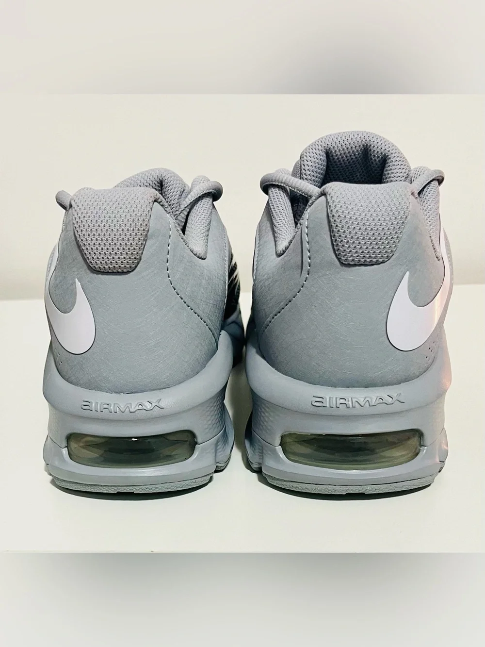 Nike Light Gray/White Air Max Running Shoes